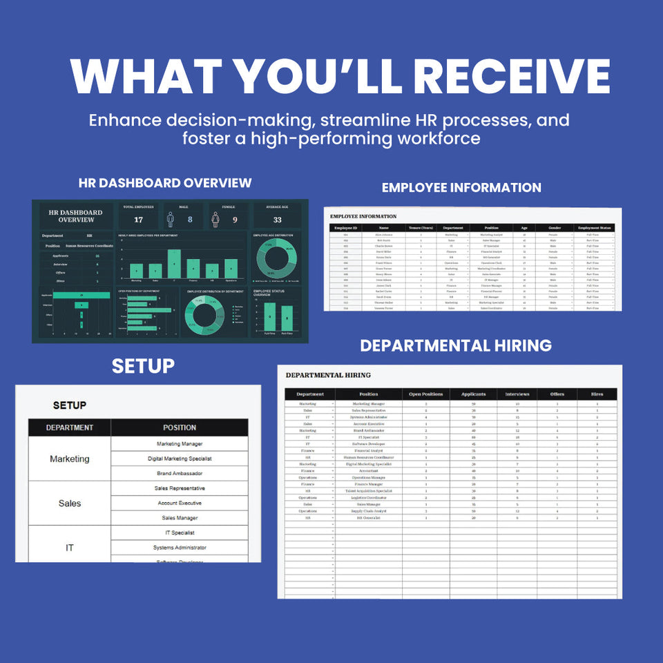 HR Dashboard Overview Template