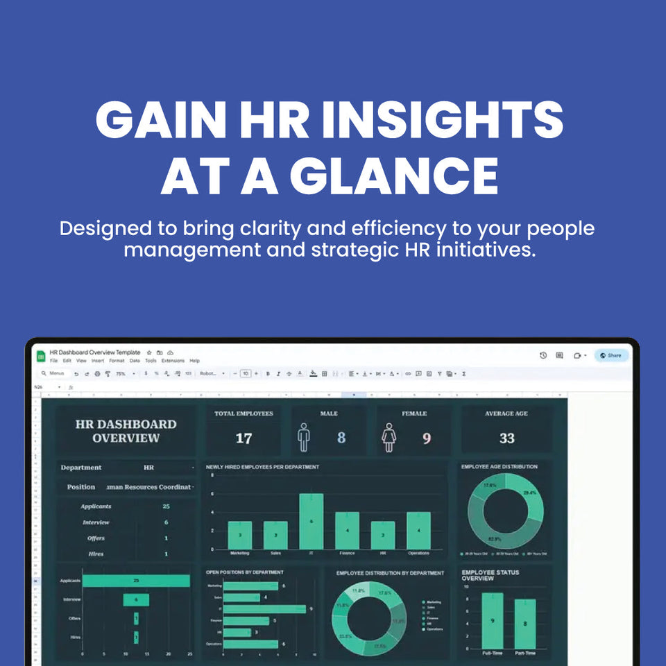 HR Dashboard Overview Template