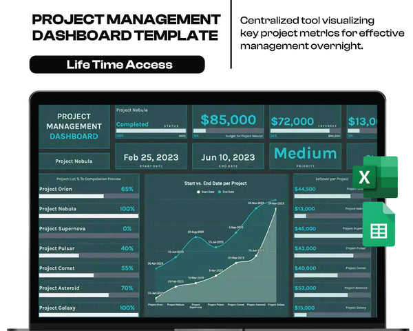 Project Management Dashboard Template
