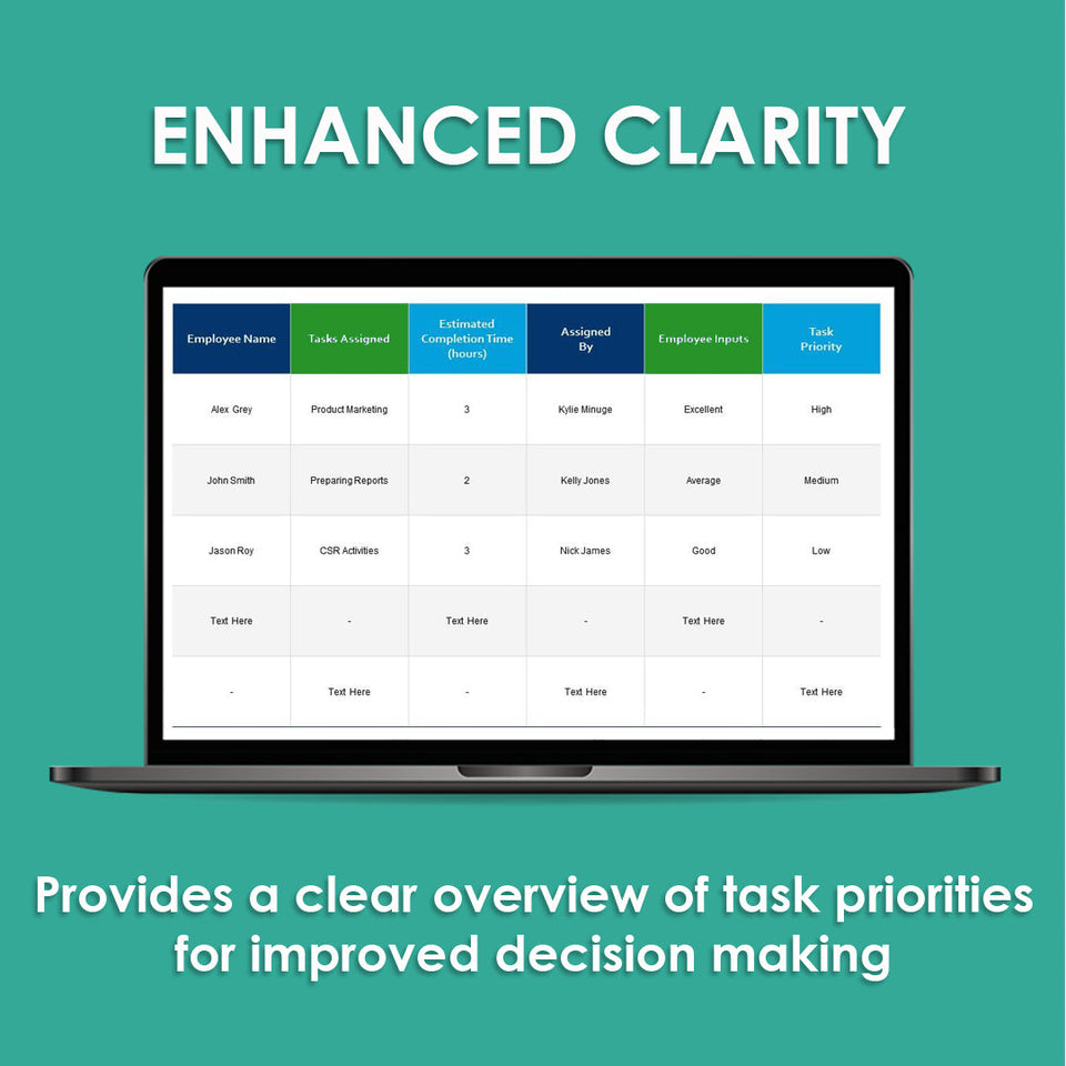 Priority Task Manager & To-Do List Template (Excel & Google Sheets)
