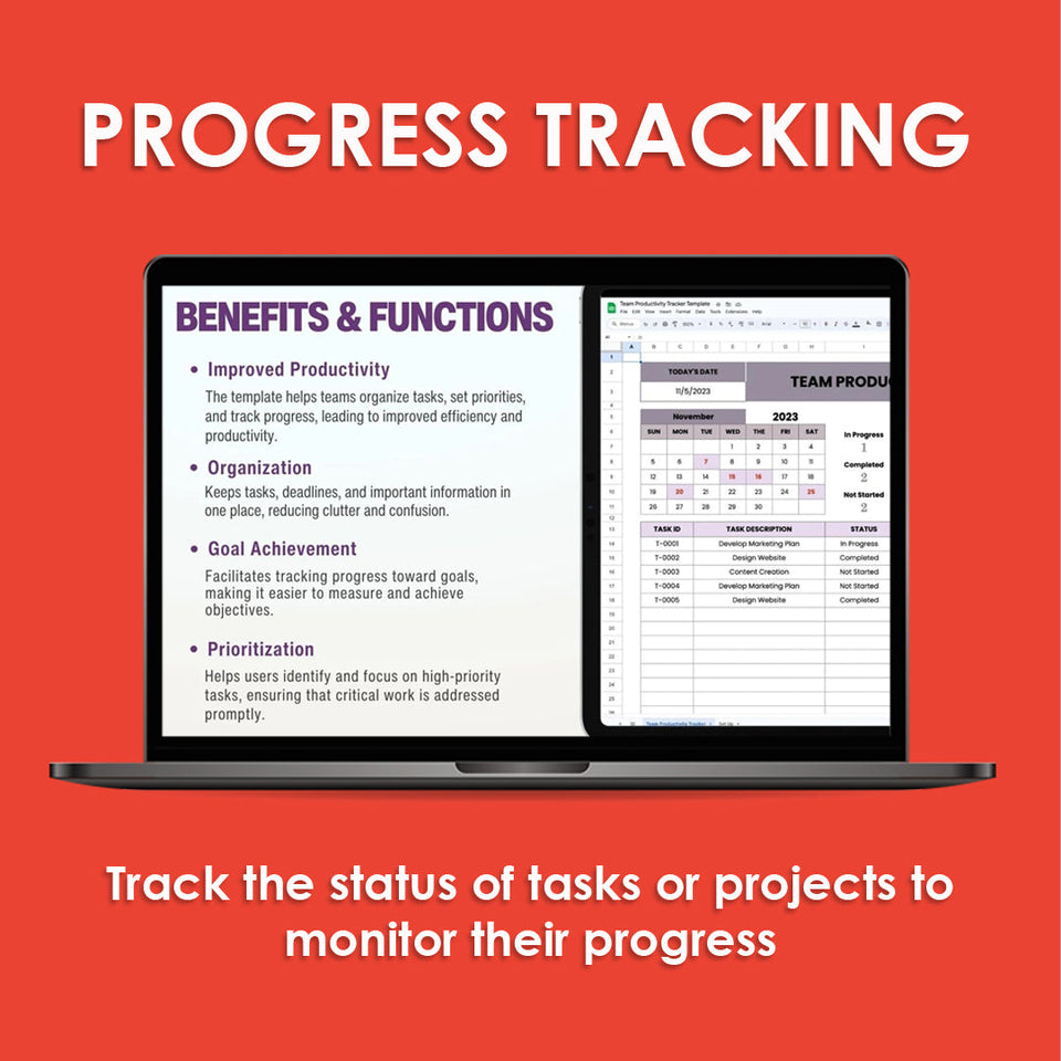Team Productivity Tracker & Performance Monitor (Excel & Google Sheets)