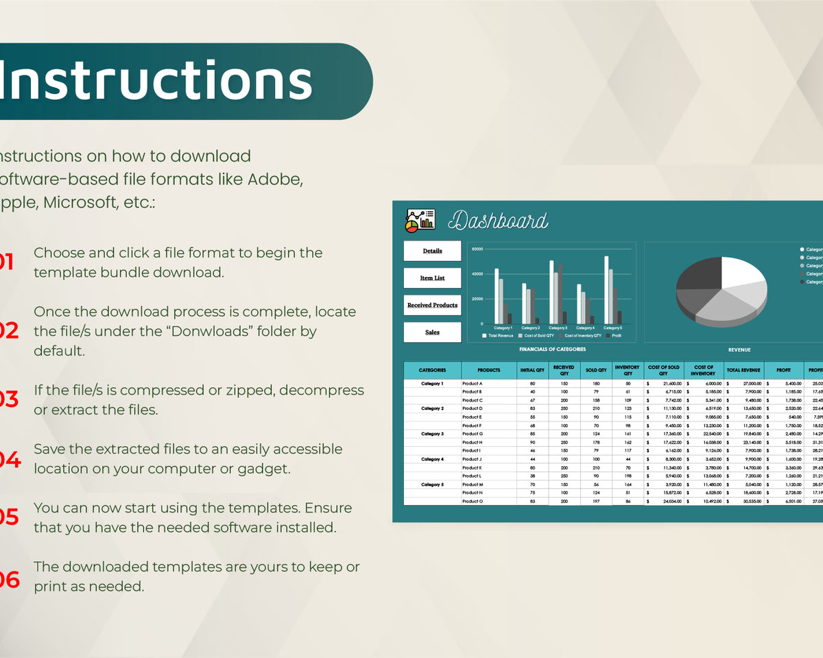20 Small Business Excel Templates Bundle