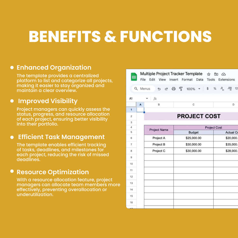Multiple Project Tracker Template
