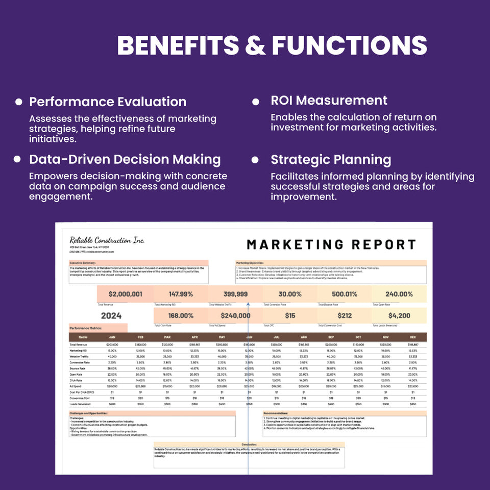 Marketing Report Template