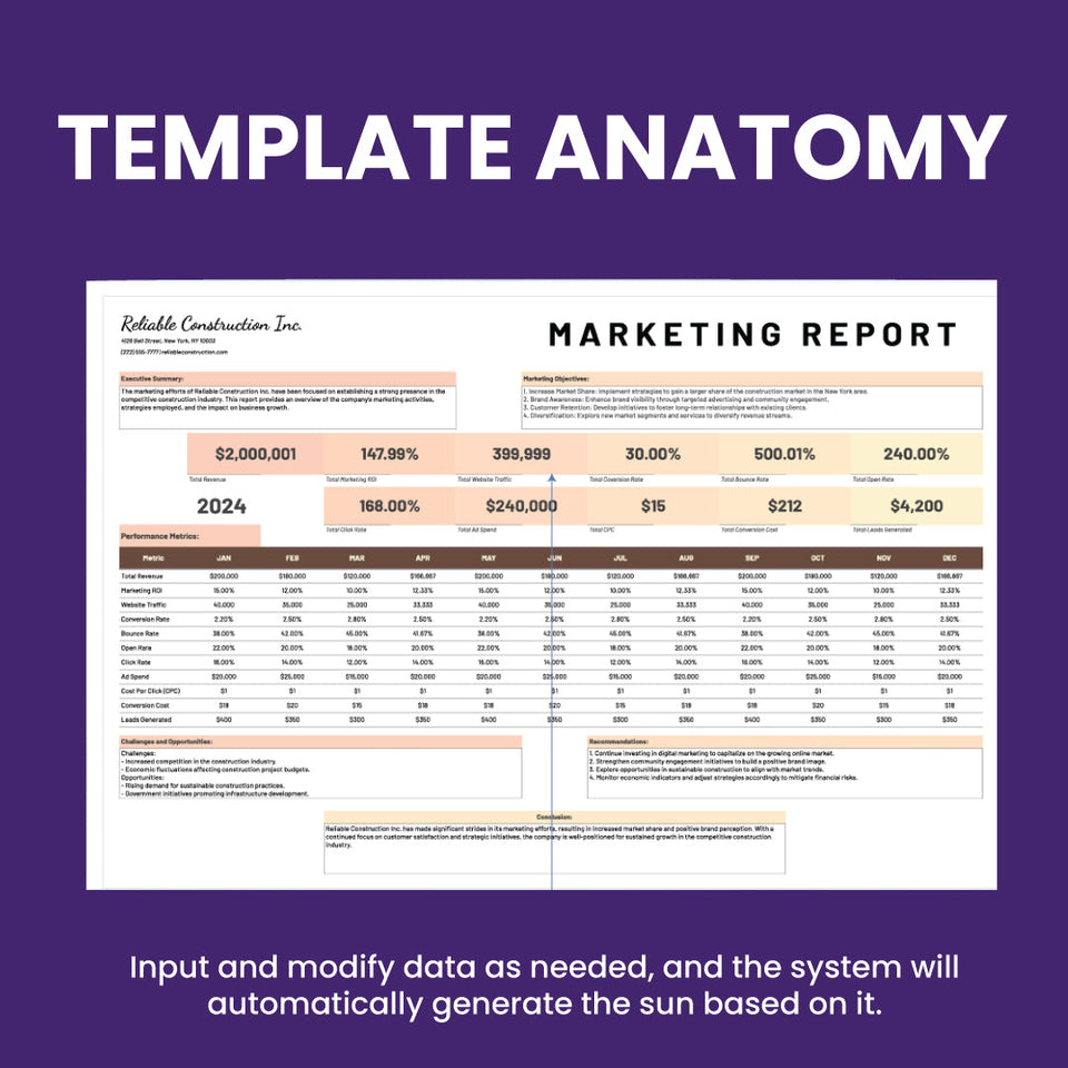 Marketing Report Template