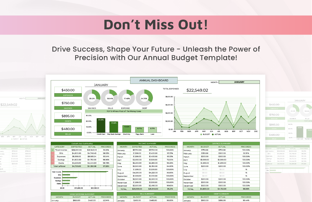 Business Annual Budget Template
