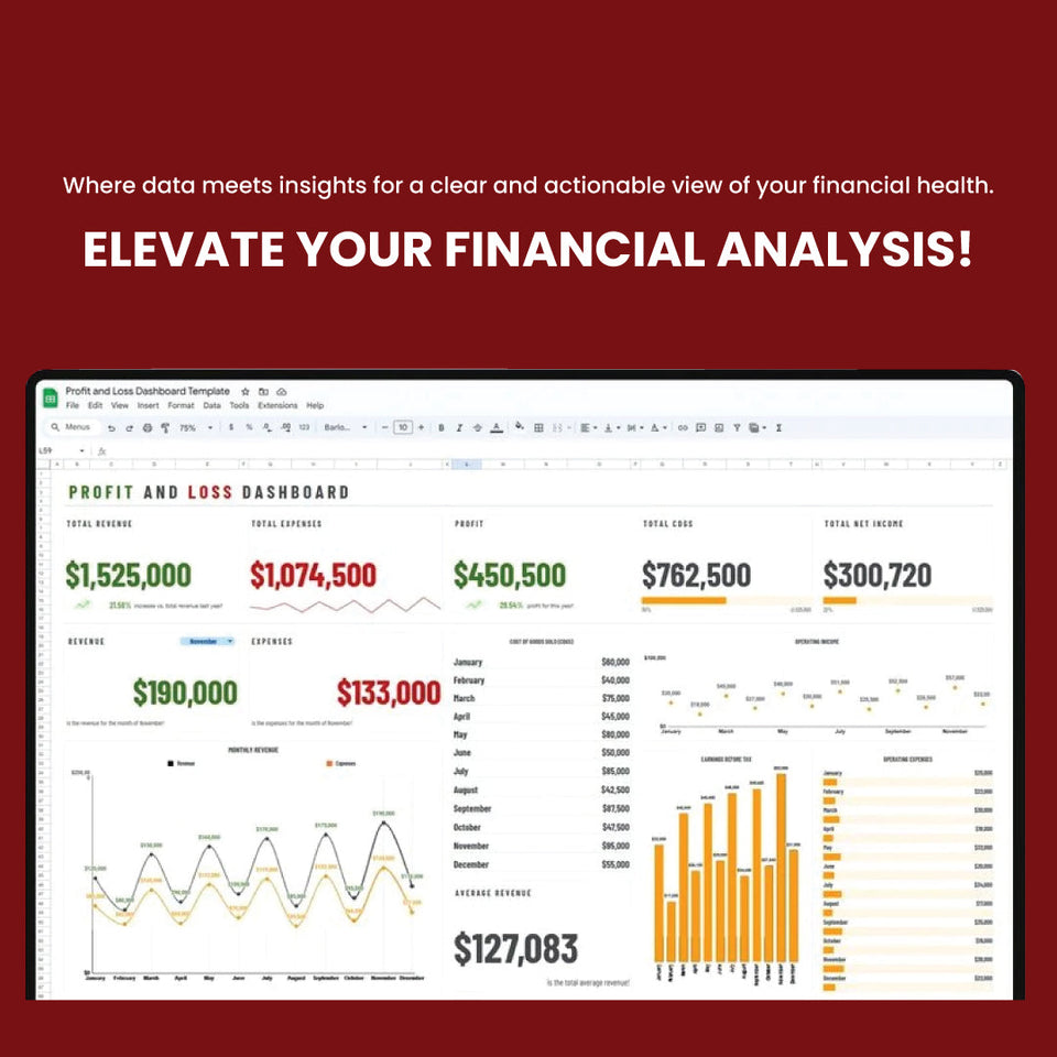 Profit and Loss Dashboard
