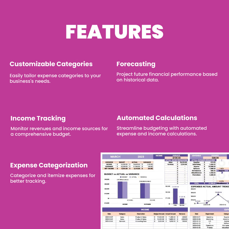 Business Budget Template