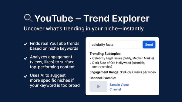 n8n Workflow - YouTube Trend Explorer