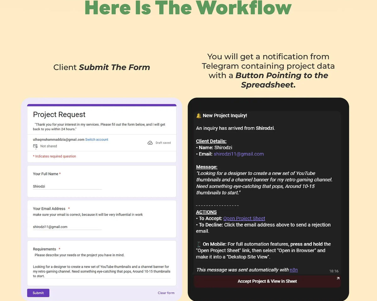 Automated Client Tracker for Google Sheets & N8N | The Ultimate Freelance Business Dashboard