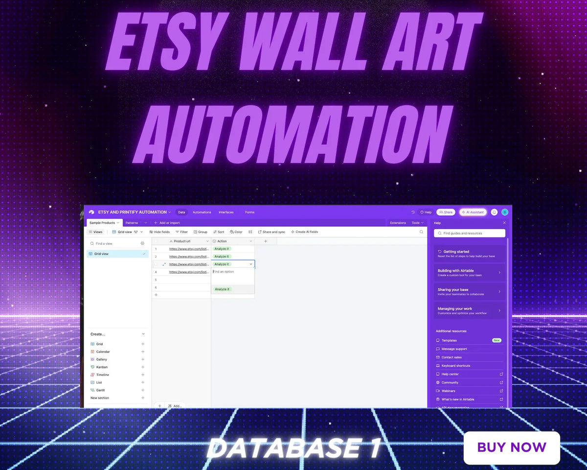 Make.com Wall Art Automation | Auto-Generate Designs, Mockups & Etsy Listings with AI | Print on Demand Workflow Template