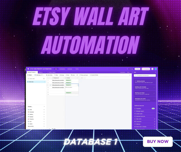 Make.com Wall Art Automation | Auto-Generate Designs, Mockups & Etsy Listings with AI | Print on Demand Workflow Template