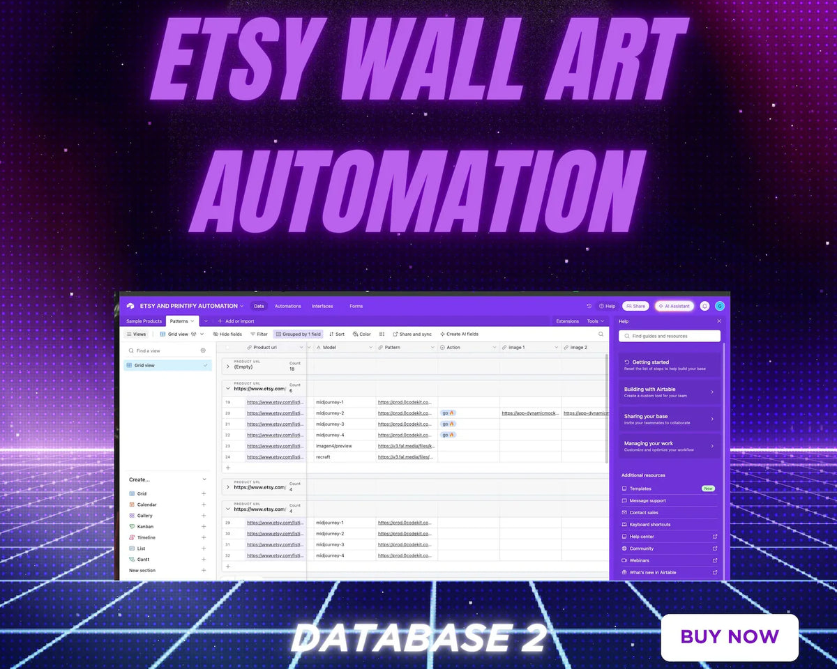 Make.com Wall Art Automation | Auto-Generate Designs, Mockups & Etsy Listings with AI | Print on Demand Workflow Template