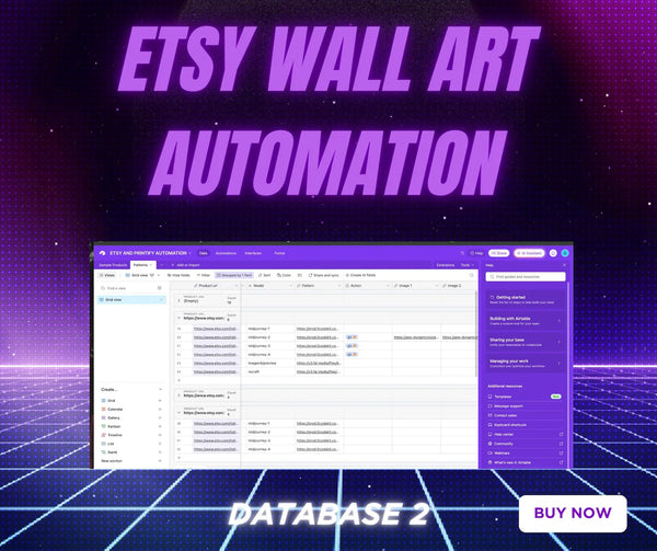 Make.com Wall Art Automation | Auto-Generate Designs, Mockups & Etsy Listings with AI | Print on Demand Workflow Template