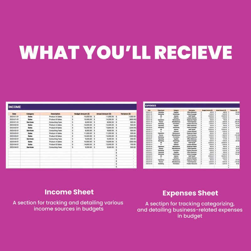 Business Budget Template